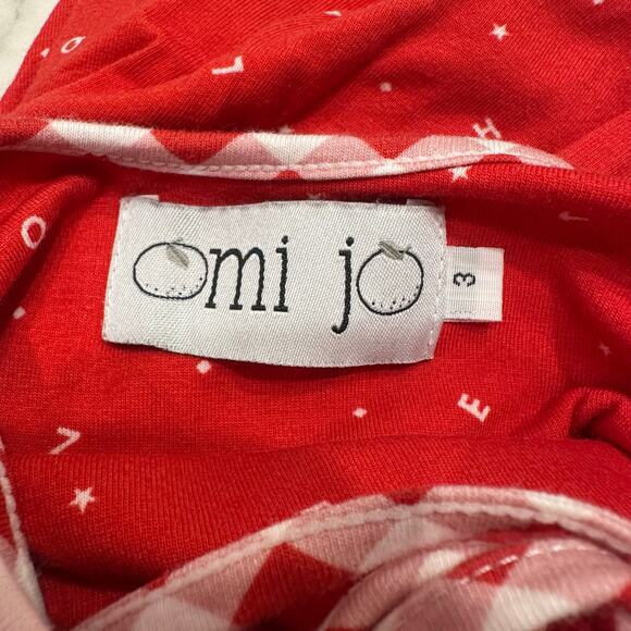 Omi Jo ABC Billow Dress Red Alphabet Back to School Dress - Picture 8 of 8